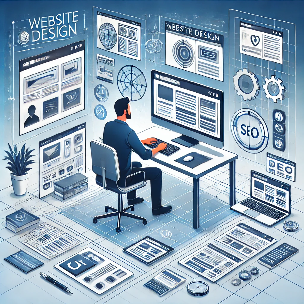 website Design Service illustration