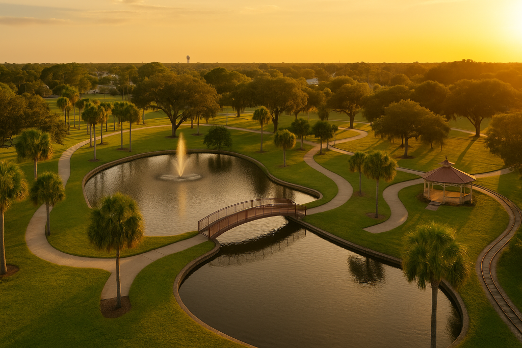 sunset in Largo, FL